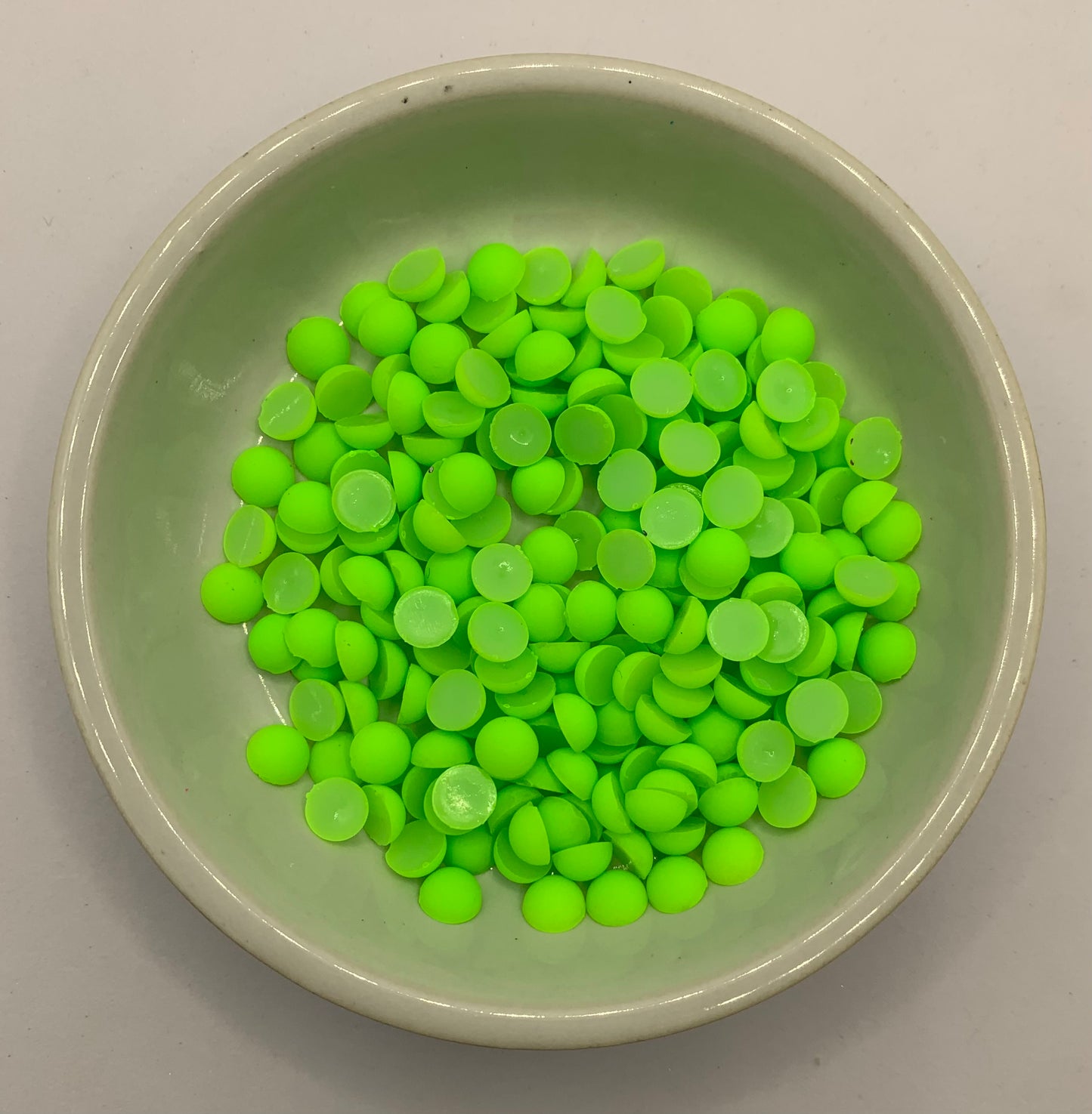 Matt Neon Green- 1/2 Pearls
