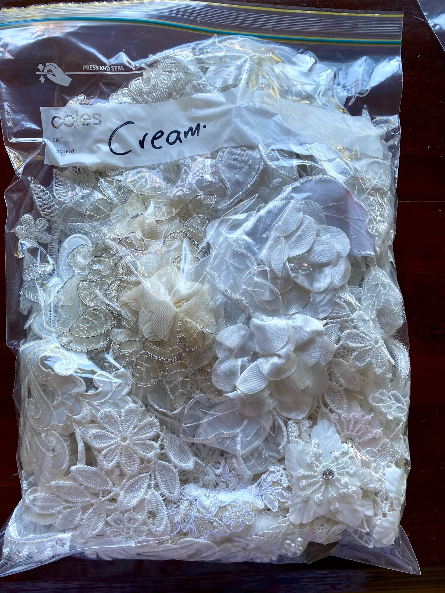 Lace Remnants -#18 Cream