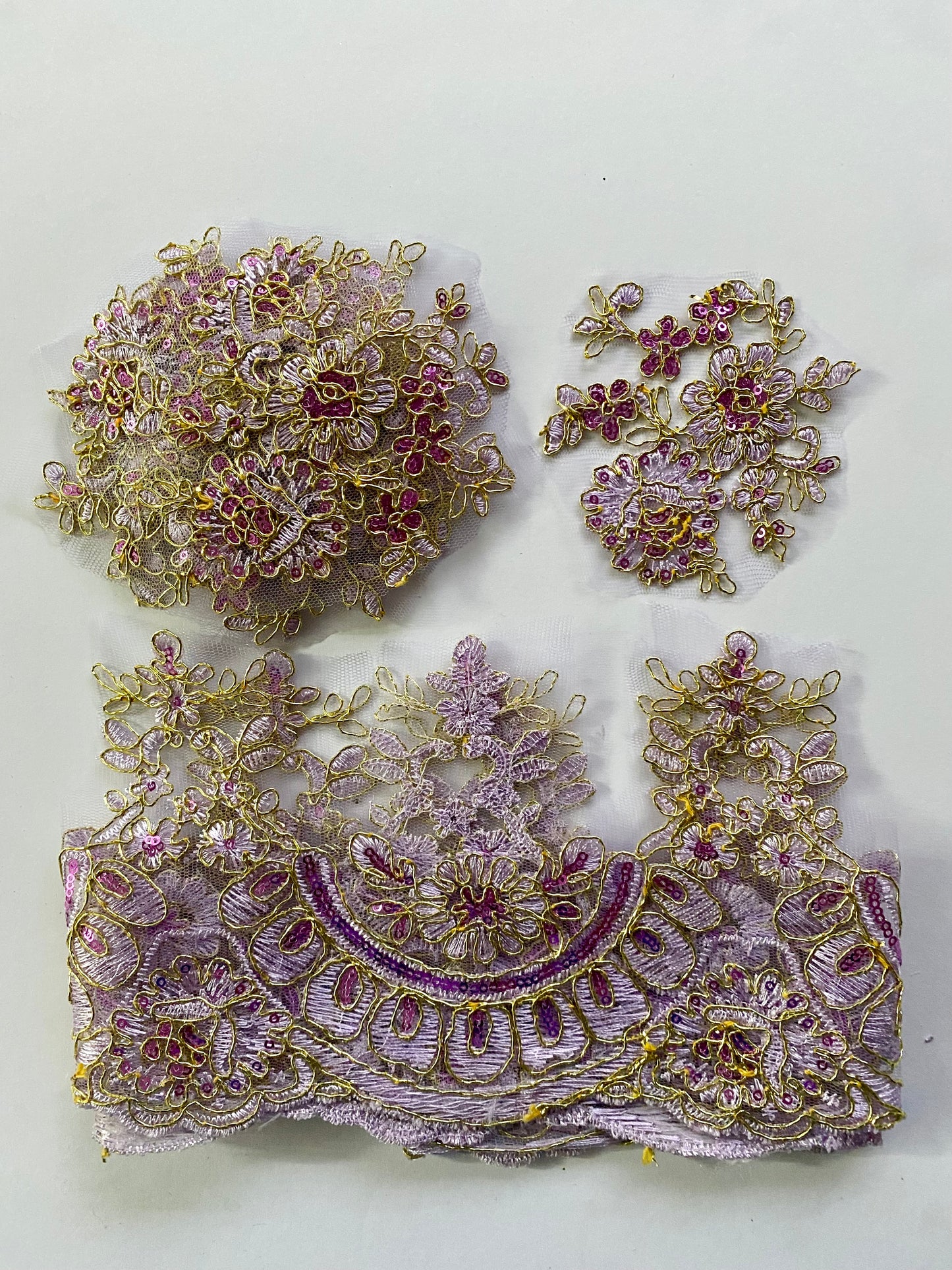 Emily Lace Border Trim- Lilac