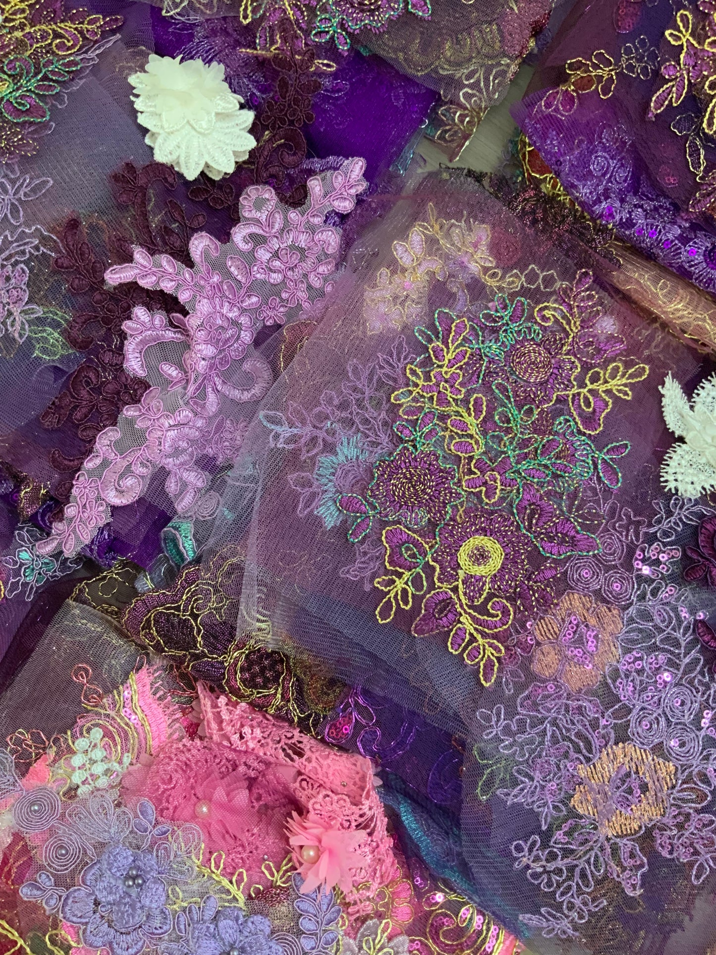 Lace Remnants -Purple