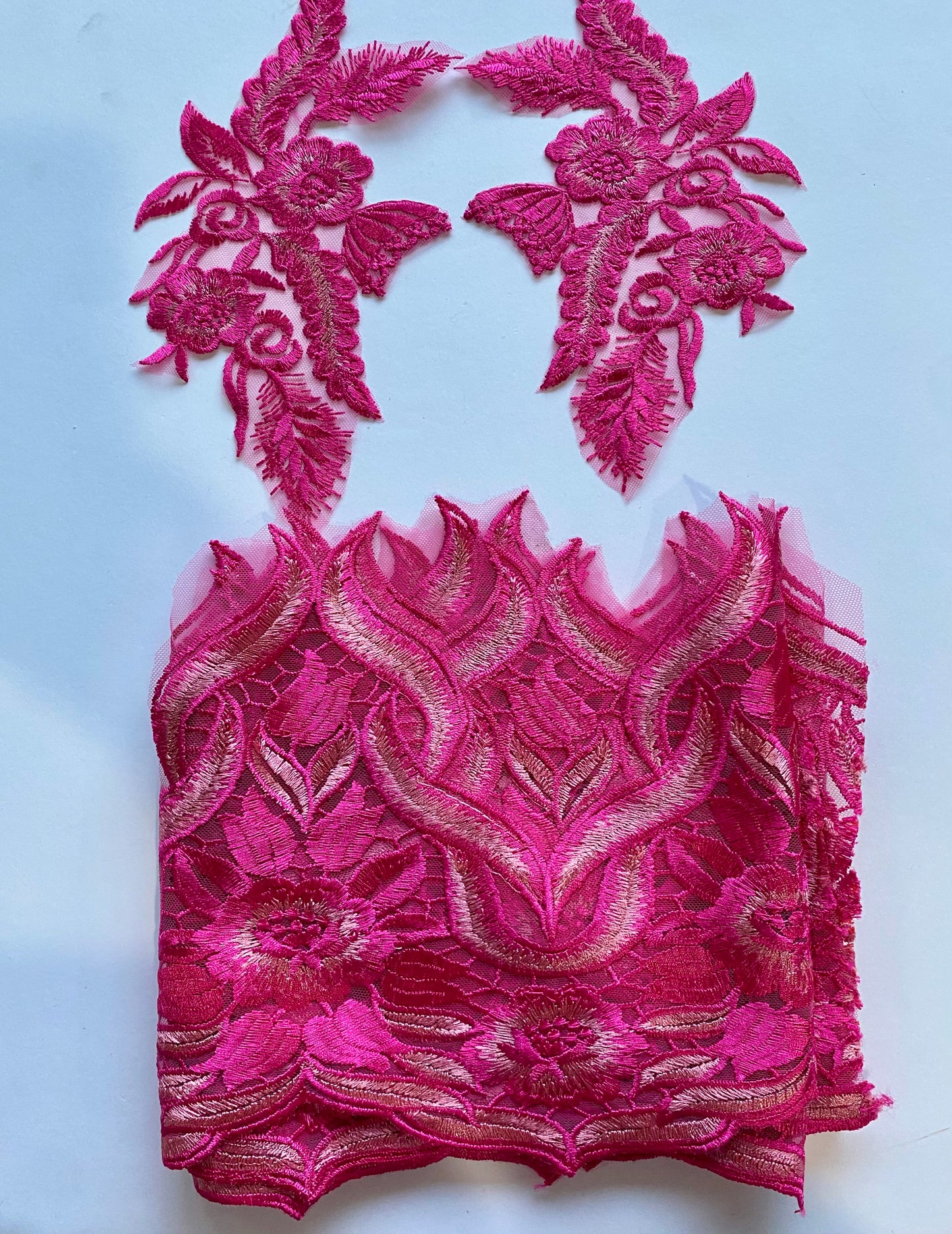 3 Rose Appliqués #2 - LA#23