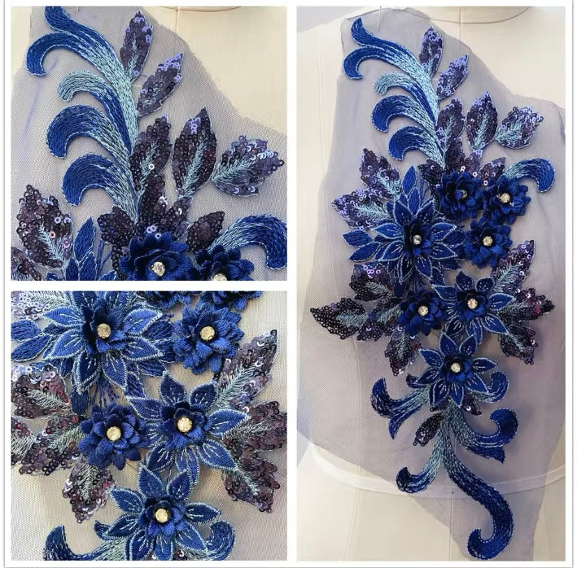 Large Sequin Applique - 3D#16 - 16 Colours