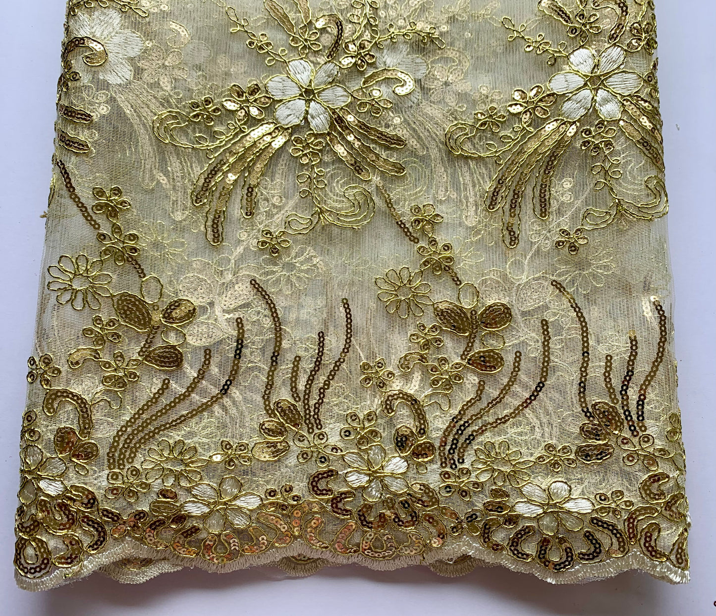 Jade Lace - Gold and Cream