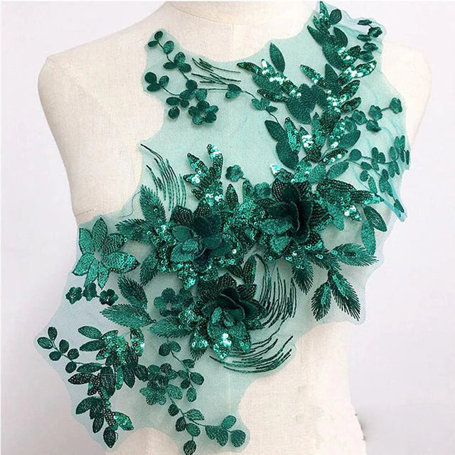 Large Sequin Flowers - 3D#17 - 5 Colours