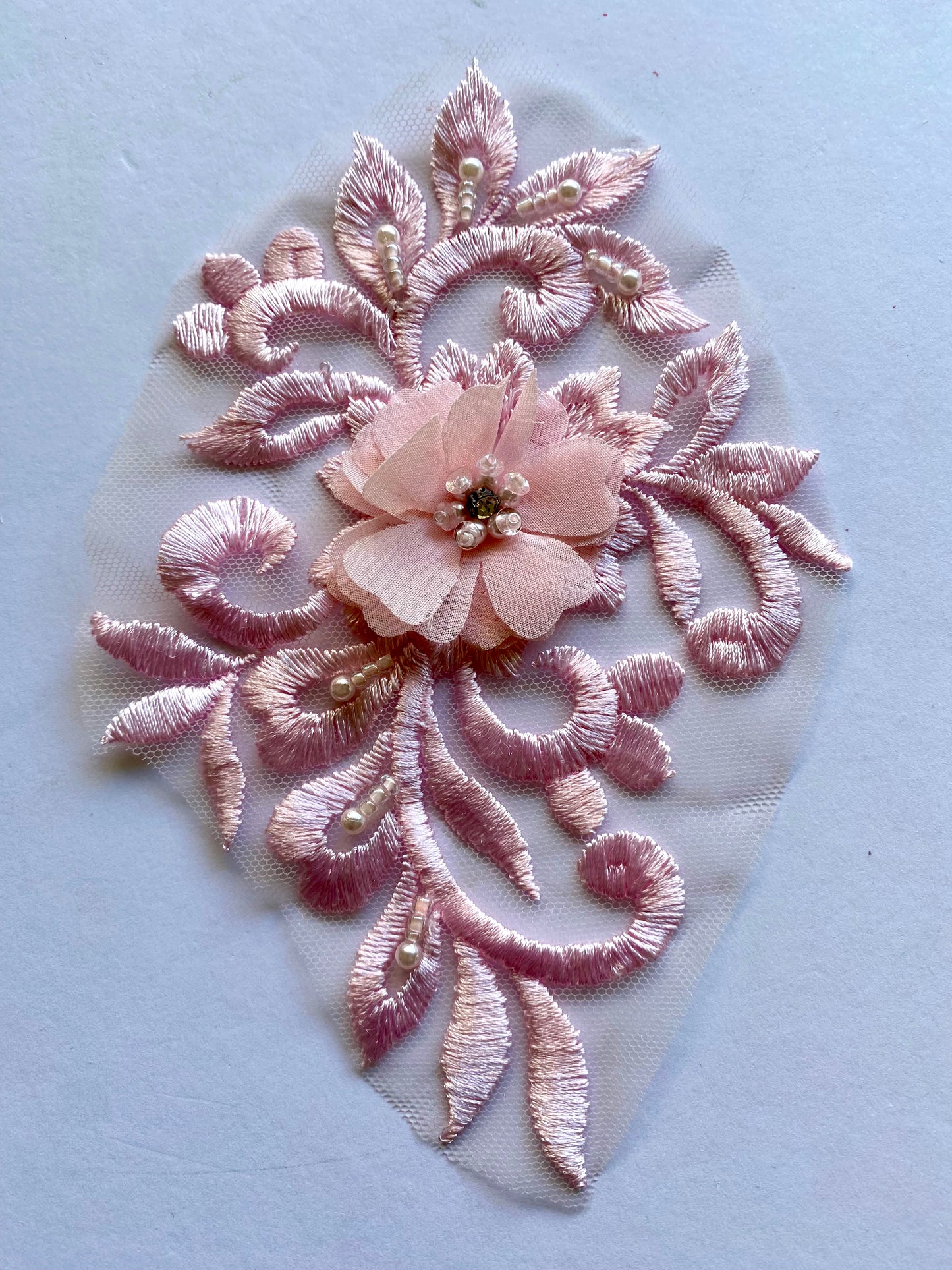 Pale Pink Applique #5 - 3D#106