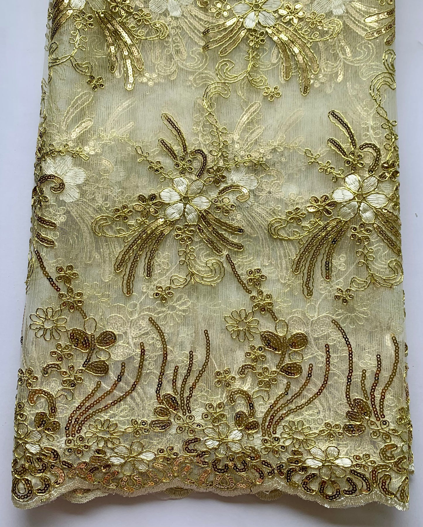 Jade Lace - Gold and Cream