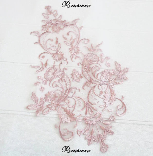 Embroidered Bodice Applique - LA#5- 12 Colours