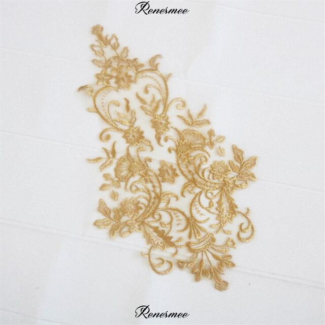 Embroidered Bodice Applique - LA#5- 12 Colours