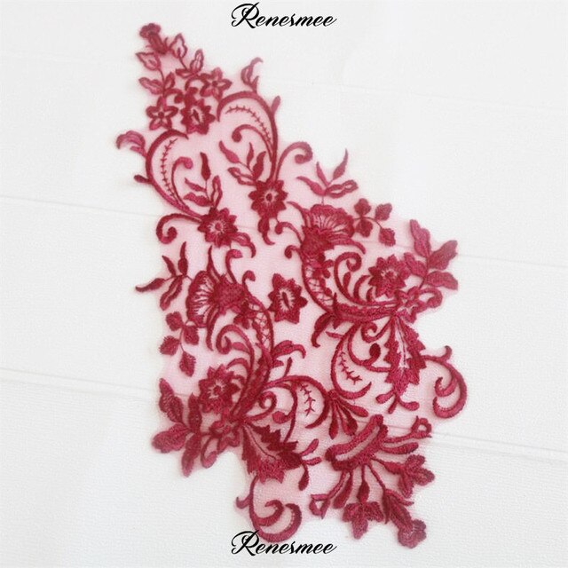 Embroidered Bodice Applique - LA#5- 12 Colours