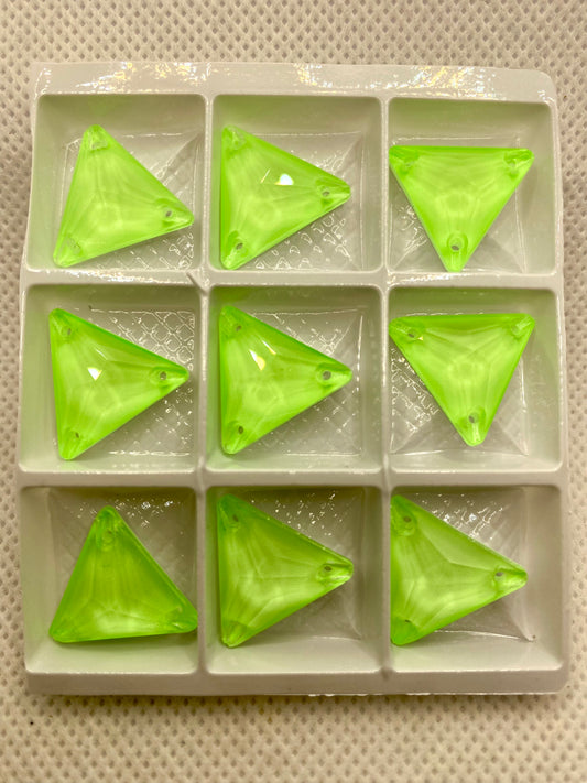 K9 Neon Green Triangle 16 mm