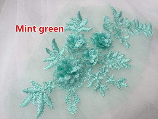 Pastel 3D Flowers SML - 3D#63 - 6 Colours