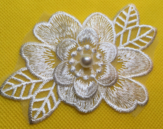 Pearl Lace Flower - White #PLFW