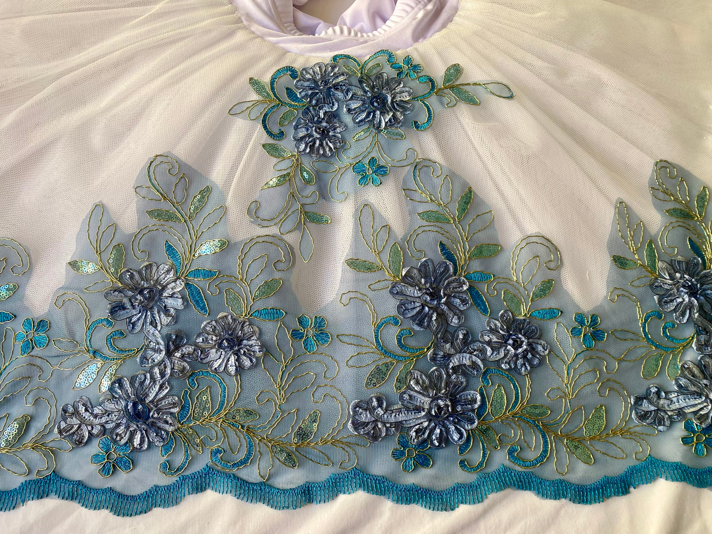 Ribbon Lace Smokey Blue #31