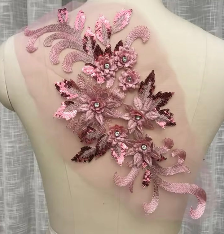 Large Sequin Applique - 3D#16 - 16 Colours