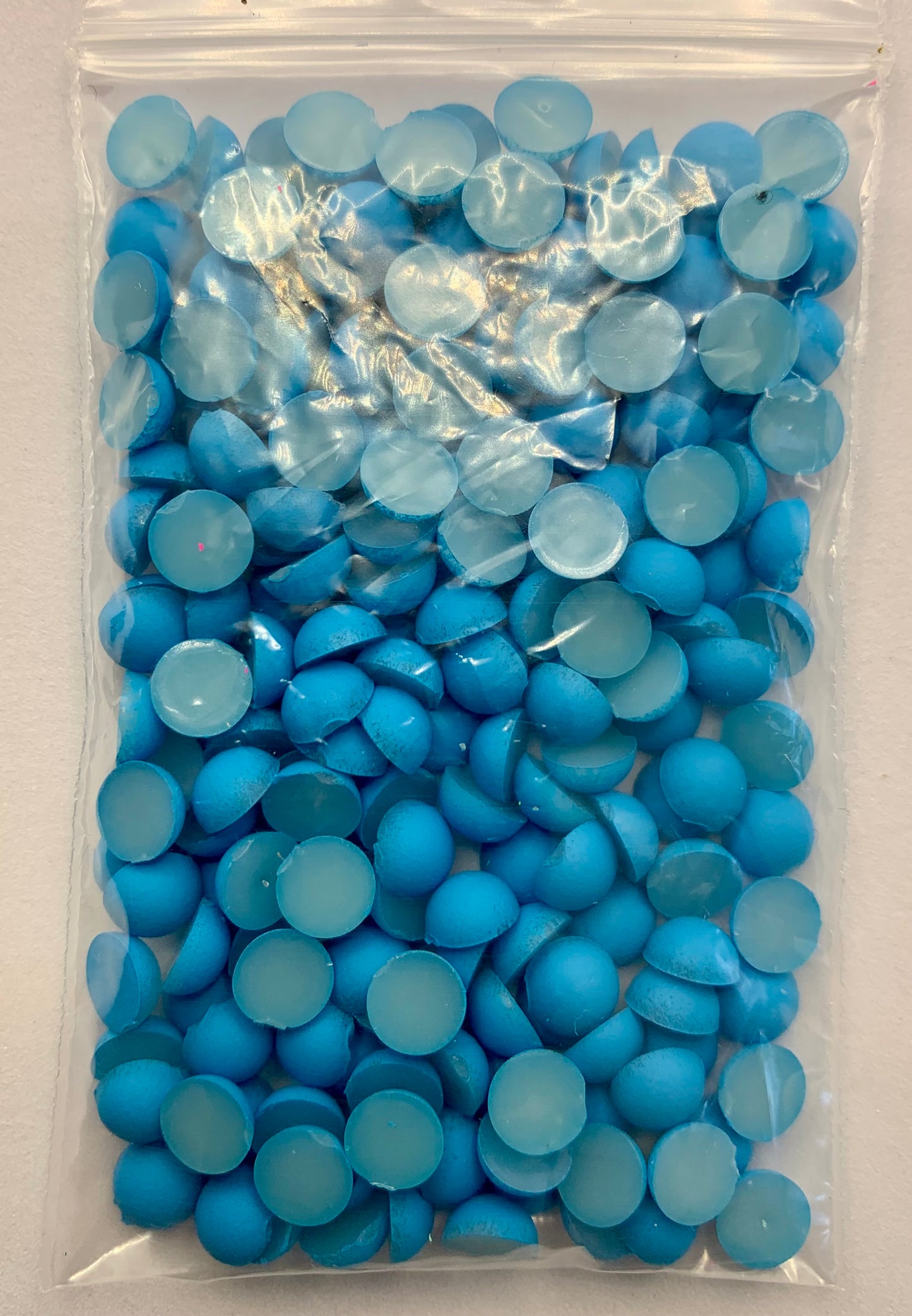 Matt Turquoise - 1/2 Pearls