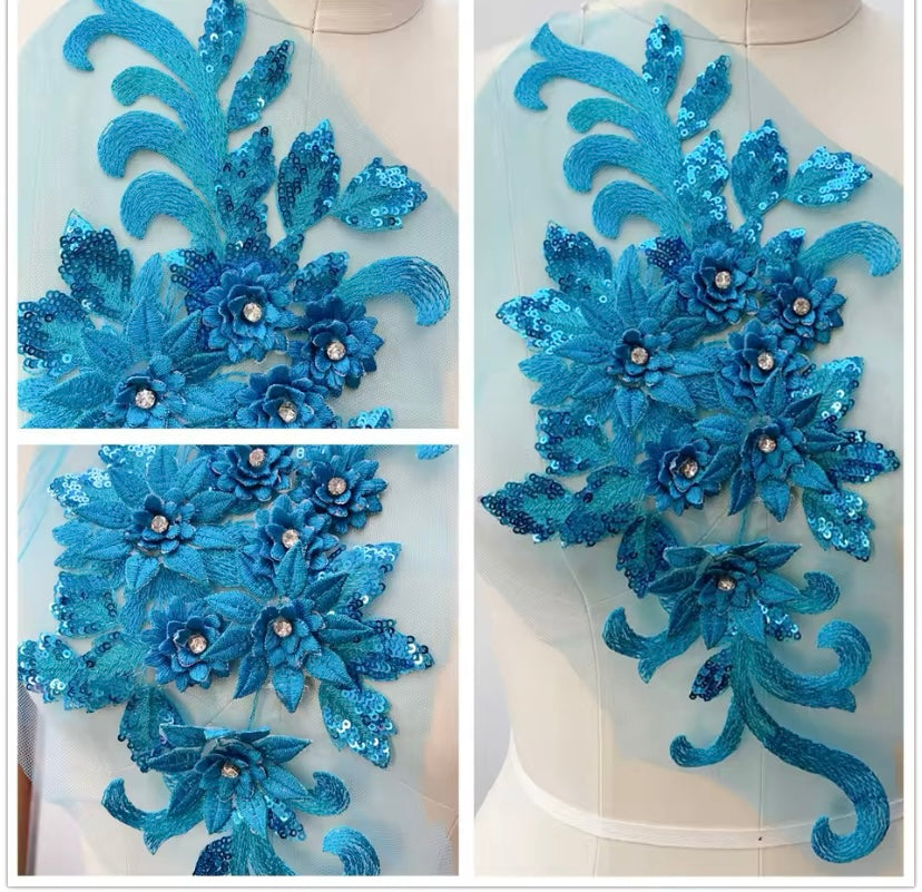 Large Sequin Applique - 3D#16 - 16 Colours