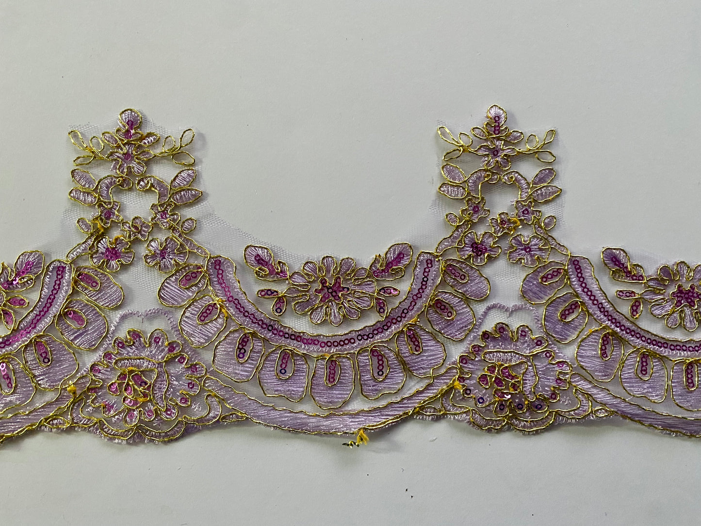 Emily Lace Border Trim- Lilac