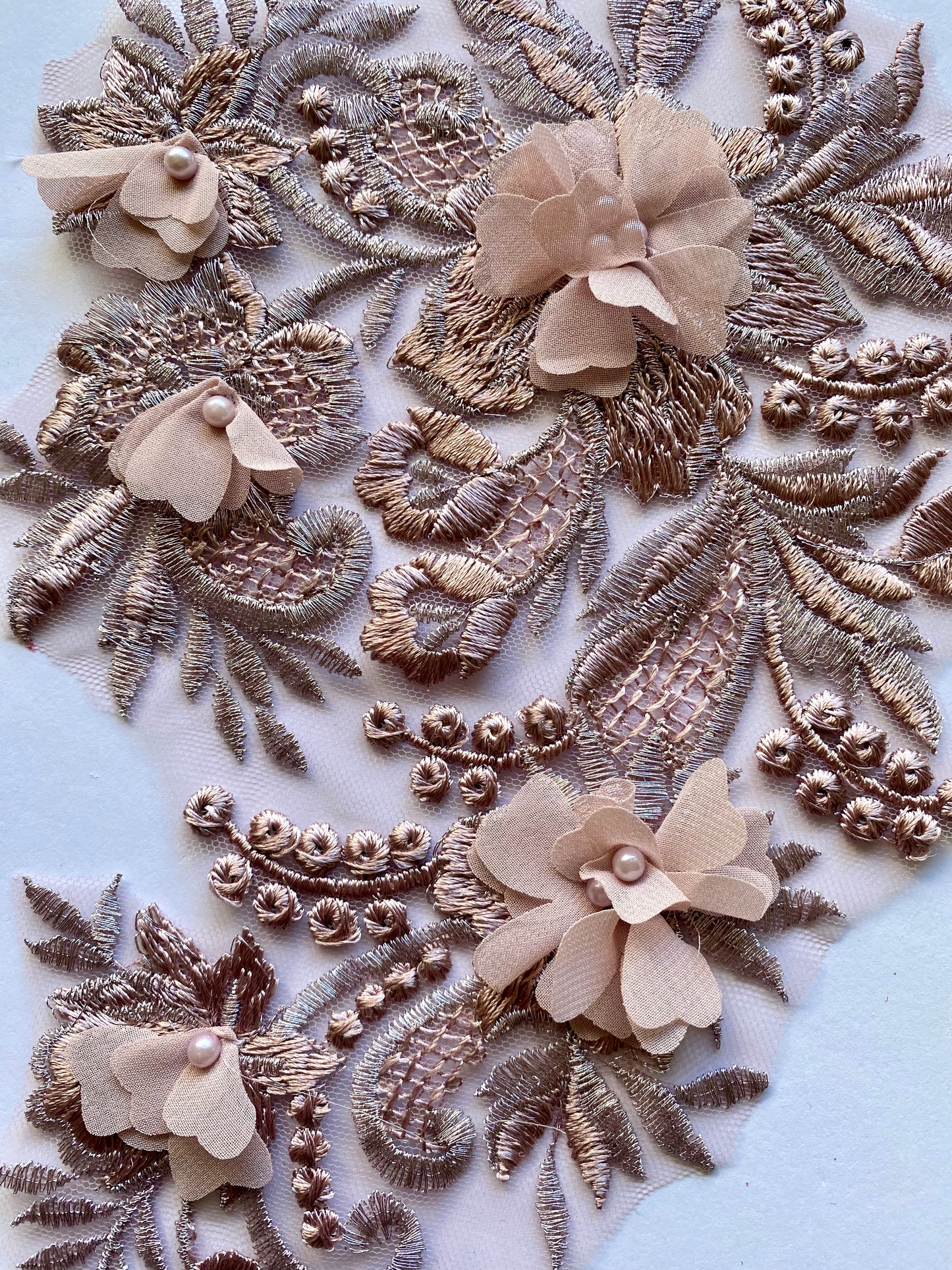 Dusky Pink Applique #7 - 3D#108