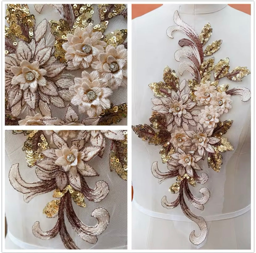 Large Sequin Applique - 3D#16 - 16 Colours