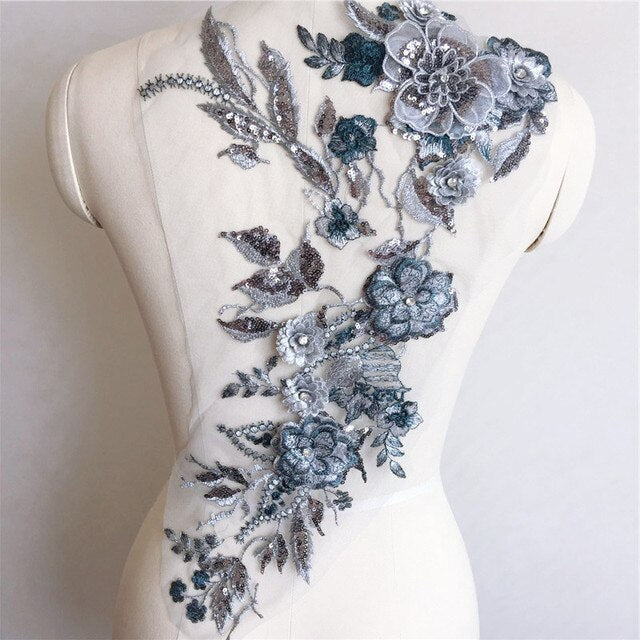 Large Sequin Applique - 3D#11 - 6 Colours