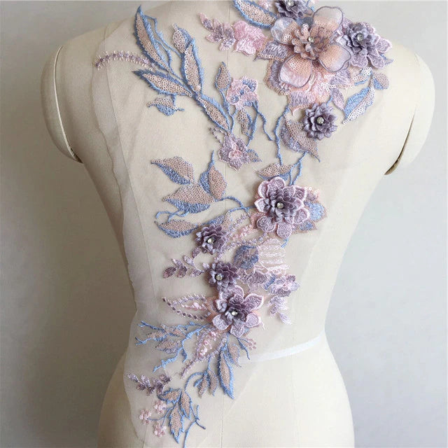 Large Sequin Applique - 3D#11 - 6 Colours