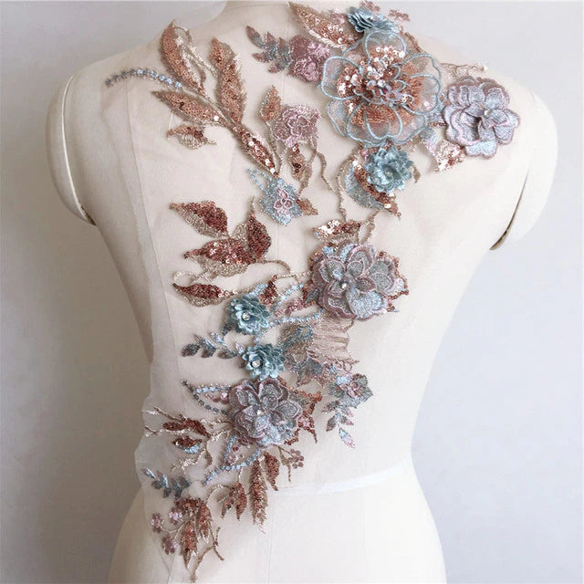 Large Sequin Applique - 3D#11 - 6 Colours