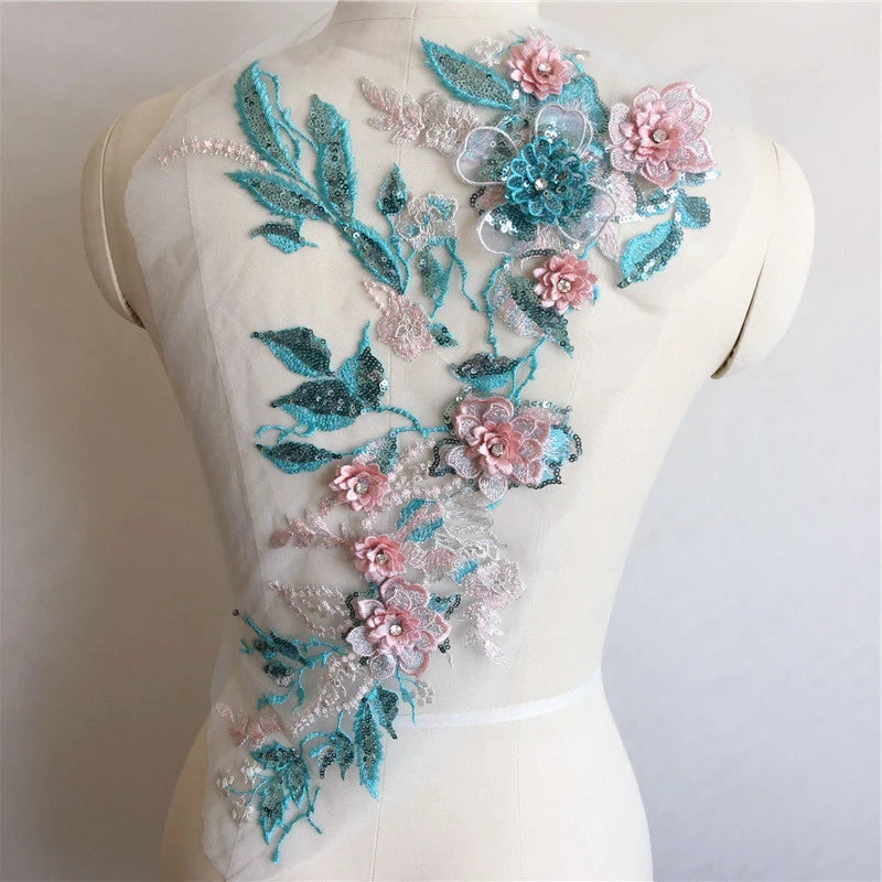 Large Sequin Applique - 3D#11 - 6 Colours