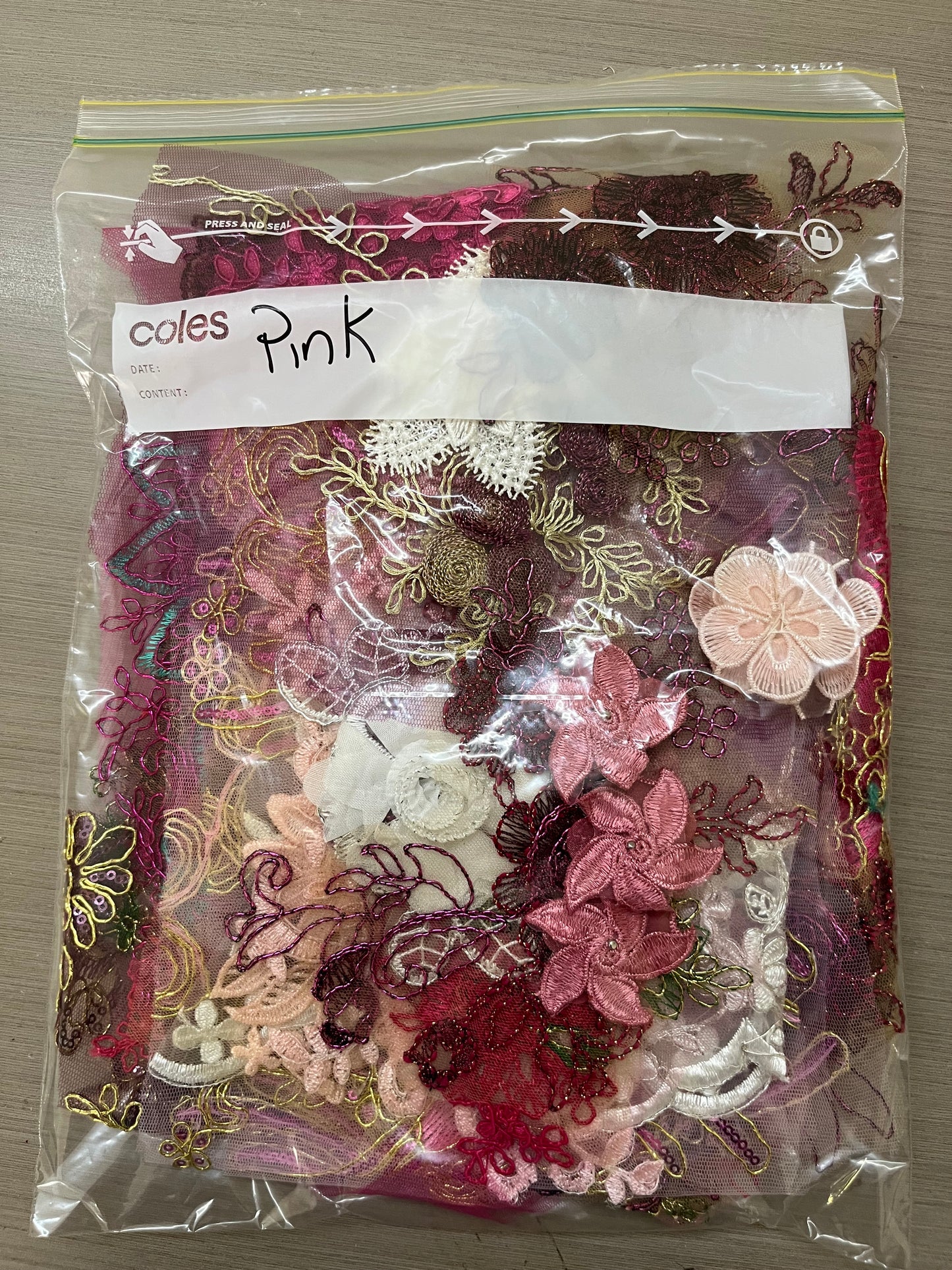 Lace Remnants - Pink