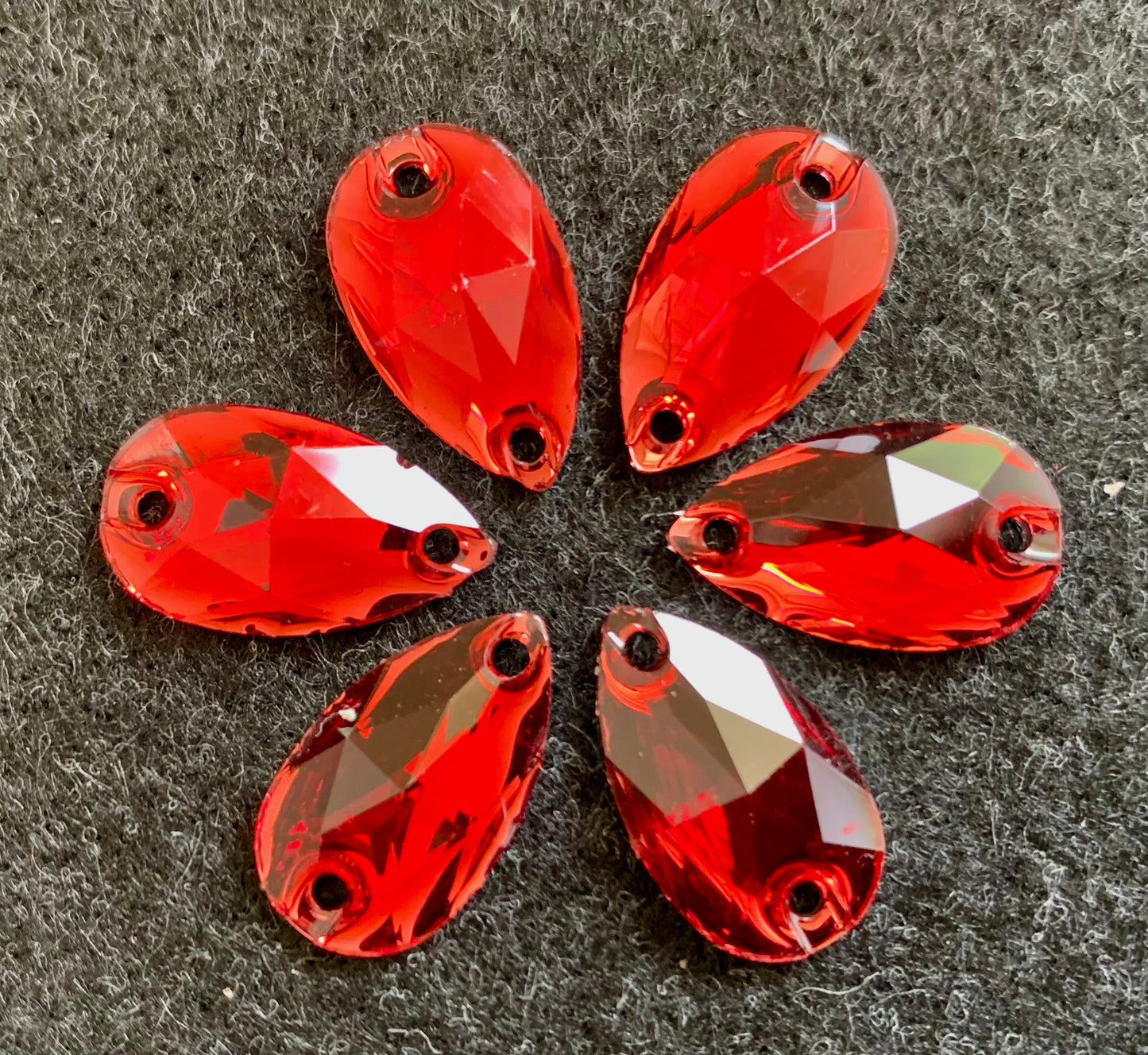 Teardrop Acrylic Sew On - Siam