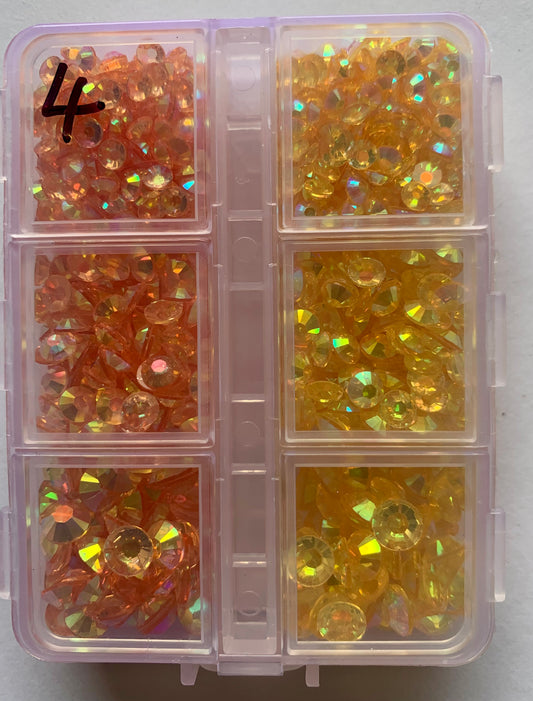 Apricot and Citrine Acrylic  #14