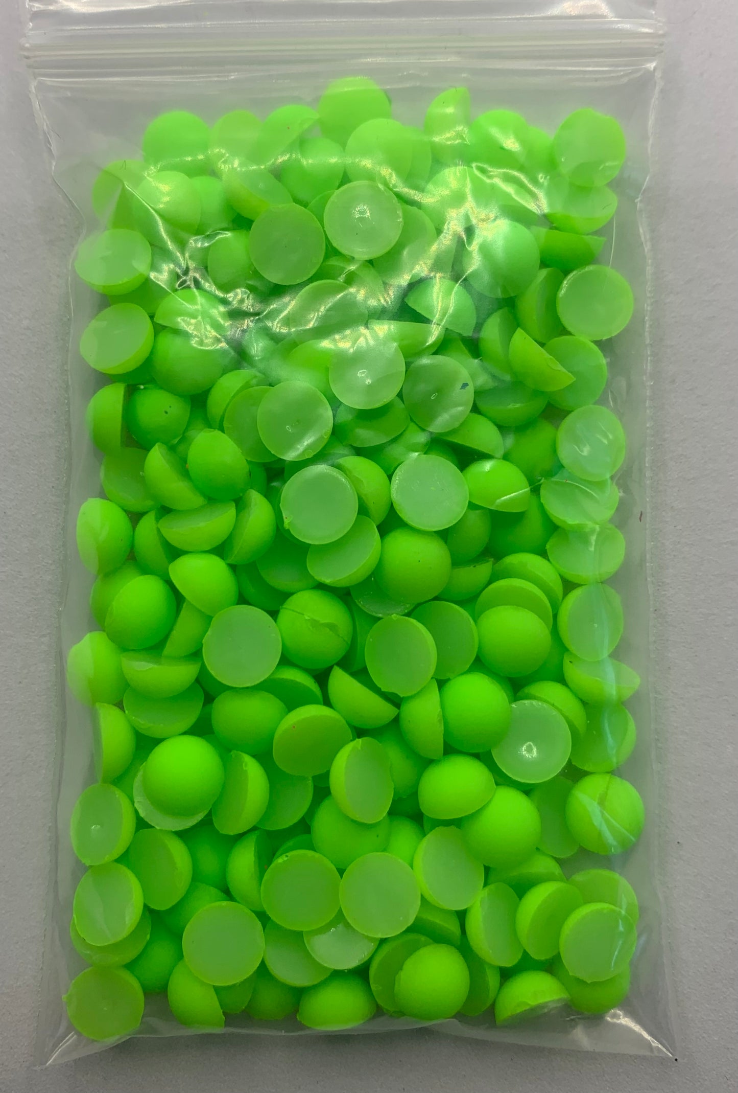 Matt Neon Green- 1/2 Pearls