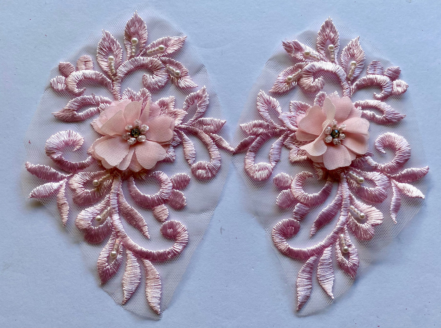 Pale Pink Applique #5 - 3D#106
