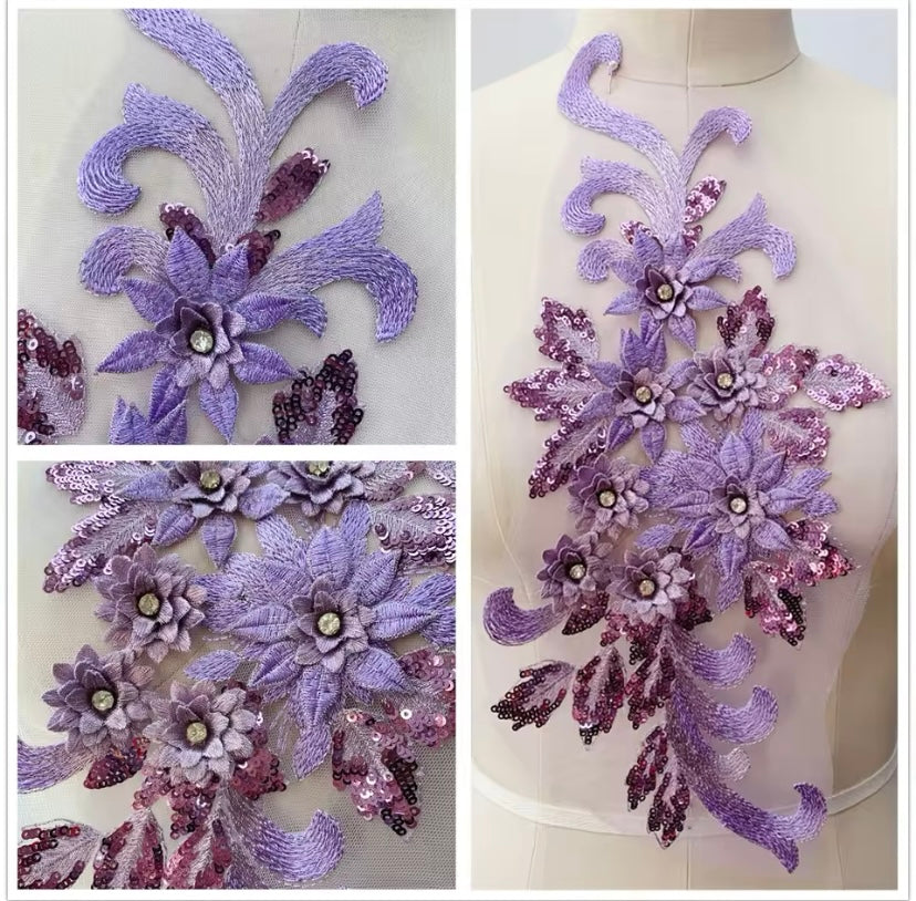 Large Sequin Applique - 3D#16 - 16 Colours