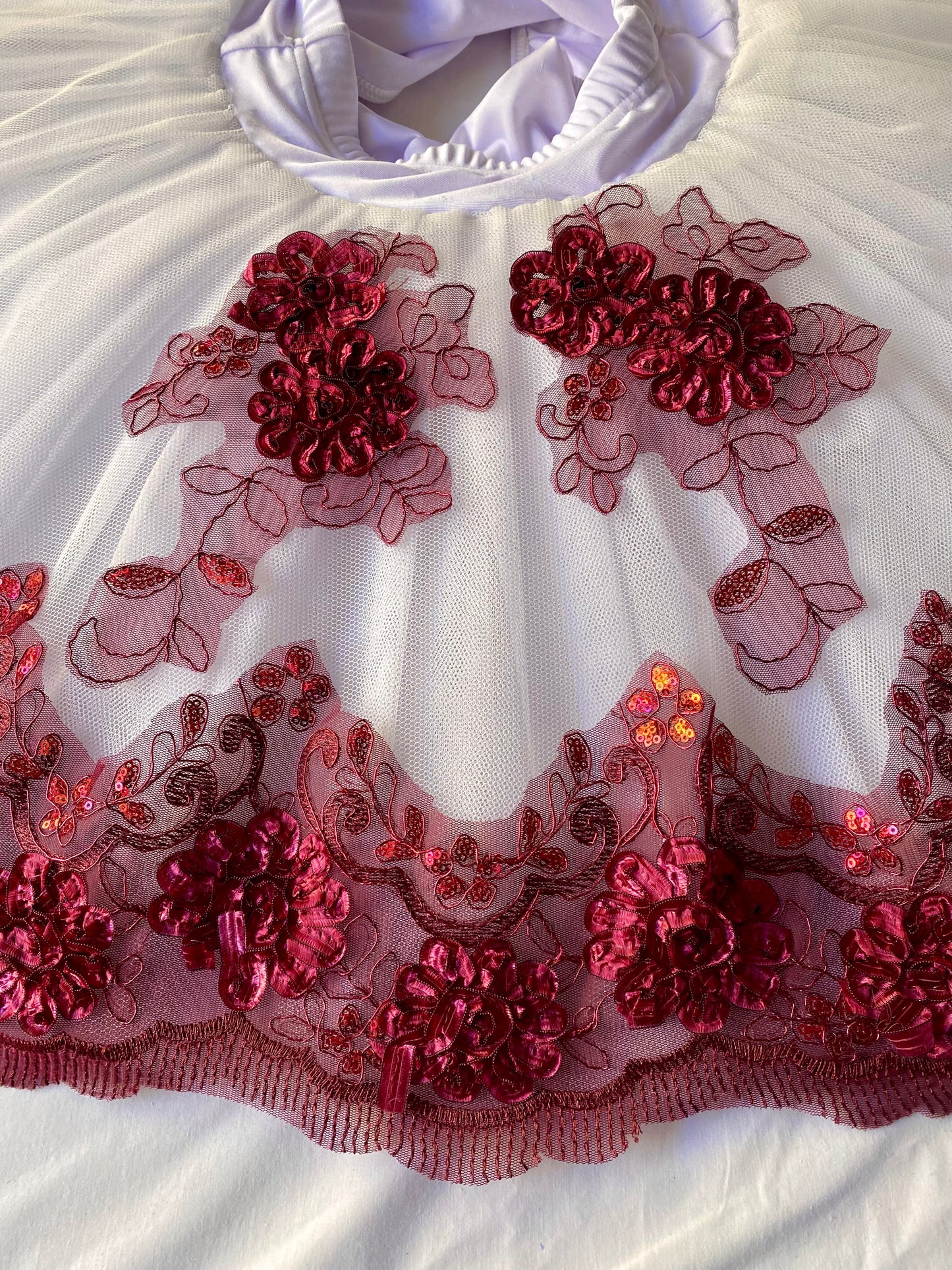 Ribbon Lace Wine #34