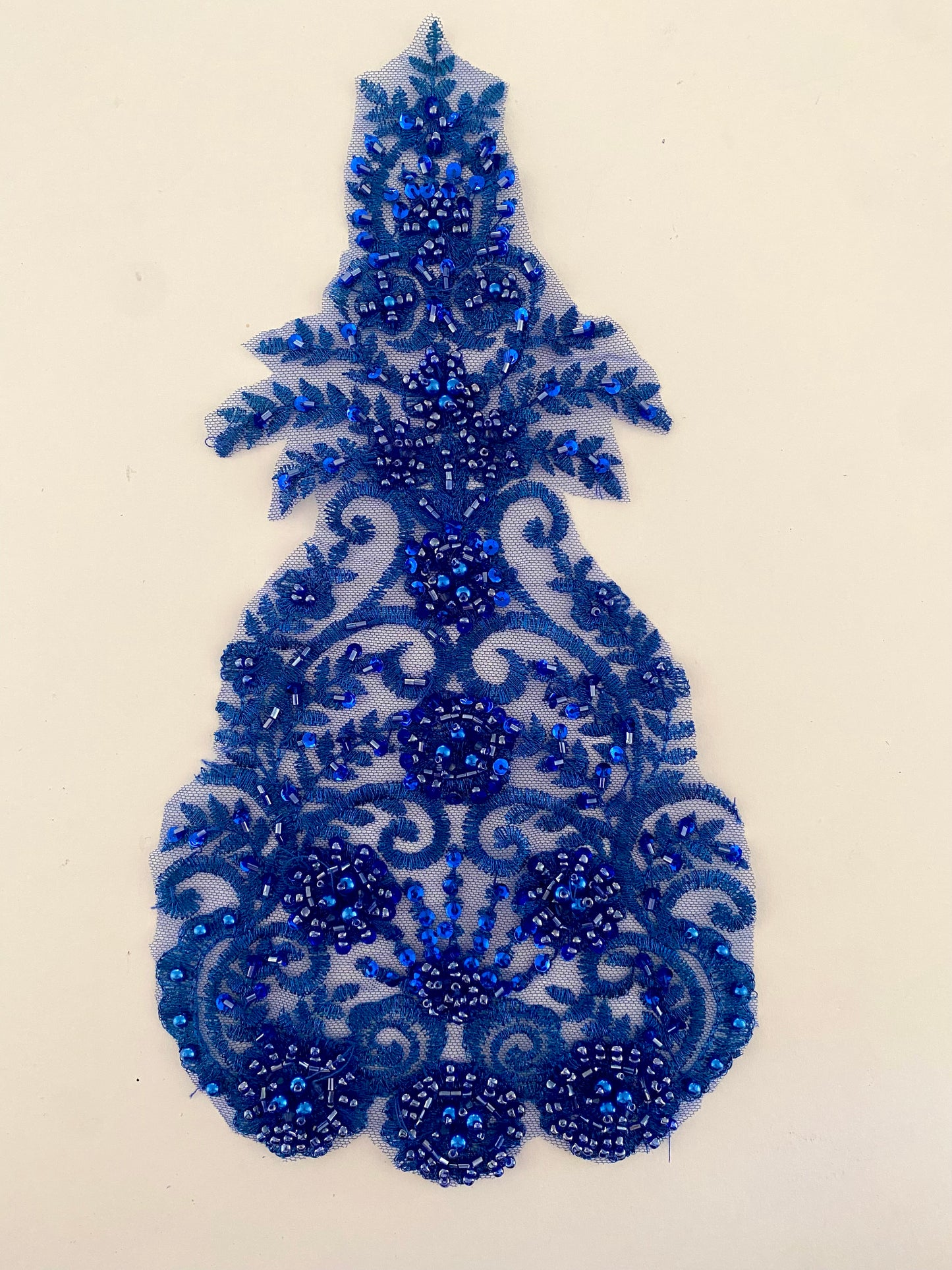 Sapphire Beaded Applique #1 - BL#20