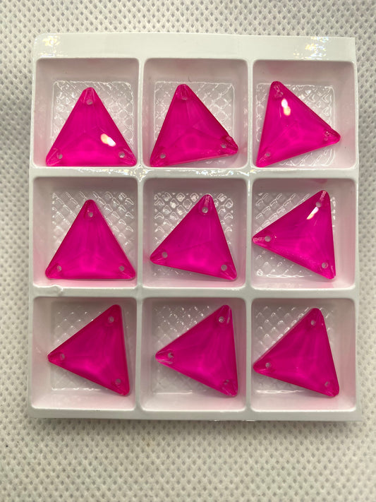 K9 Neon Pink Triangle 16 mm