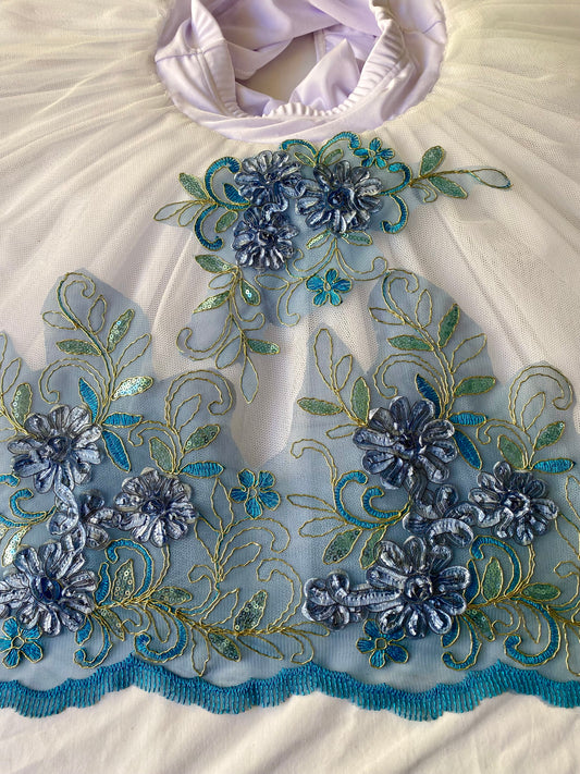 Ribbon Lace Smokey Blue #31