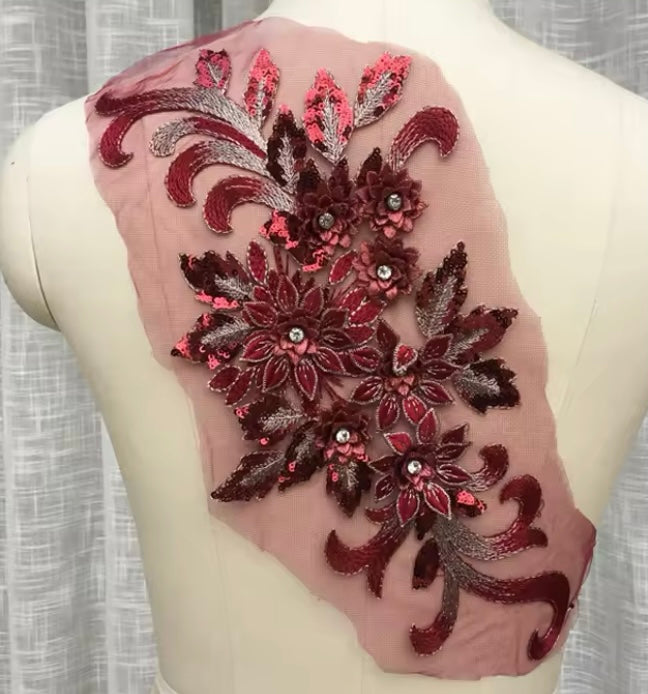 Large Sequin Applique - 3D#16 - 16 Colours