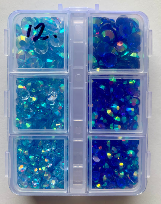 Sapphire and light Sapphire Acrylic #12