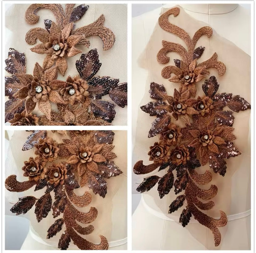 Large Sequin Applique - 3D#16 - 16 Colours