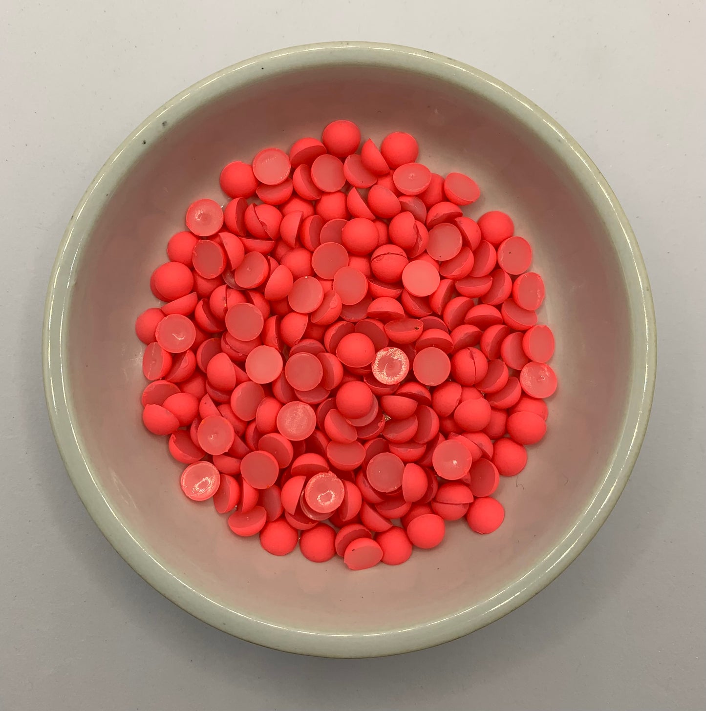 Matt Neon Coral - 1/2 Pearls
