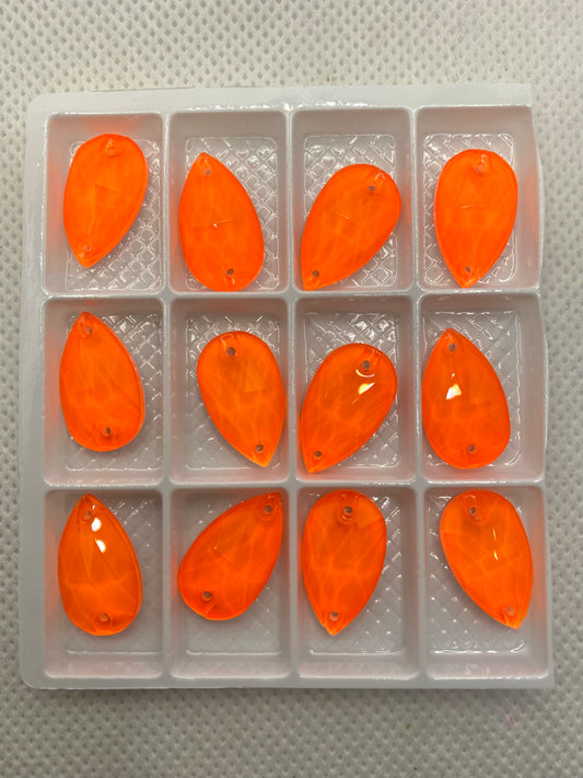 K9 Neon Orange Teardrop