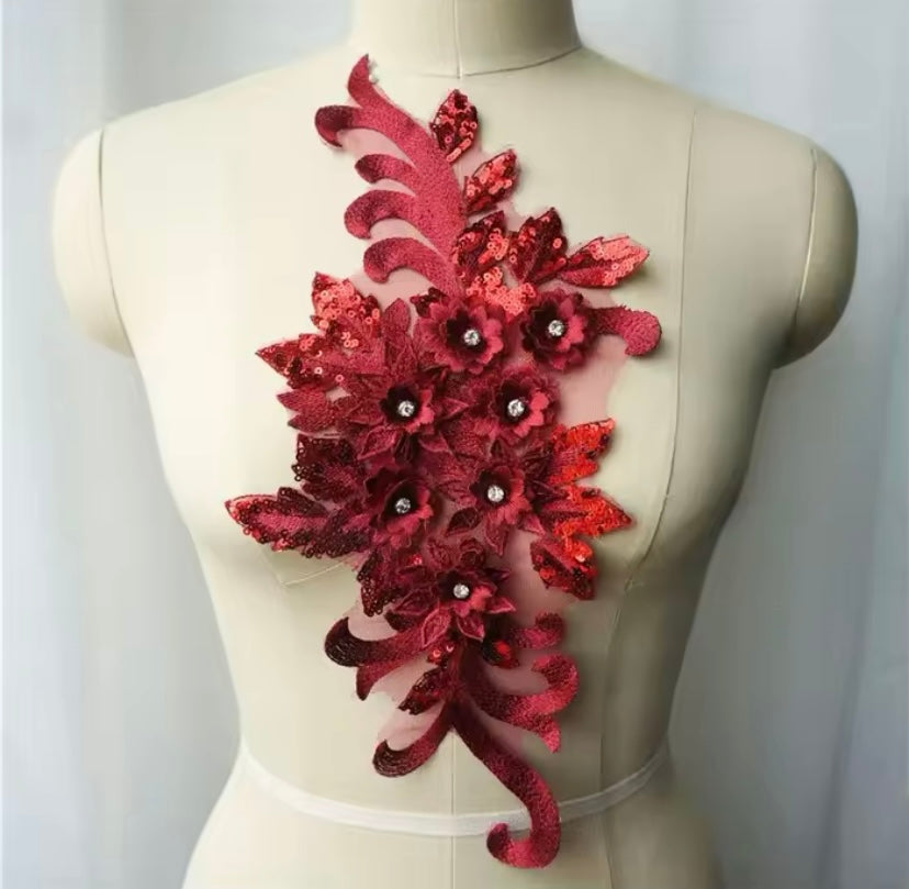 Large Sequin Applique - 3D#16 - 16 Colours