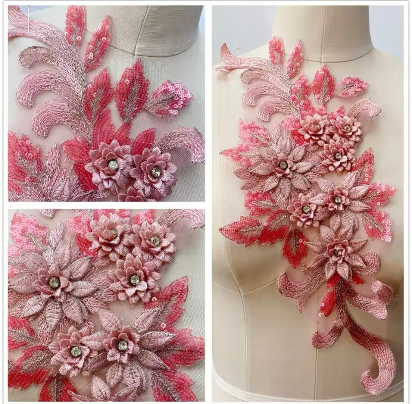 Large Sequin Applique - 3D#16 - 16 Colours