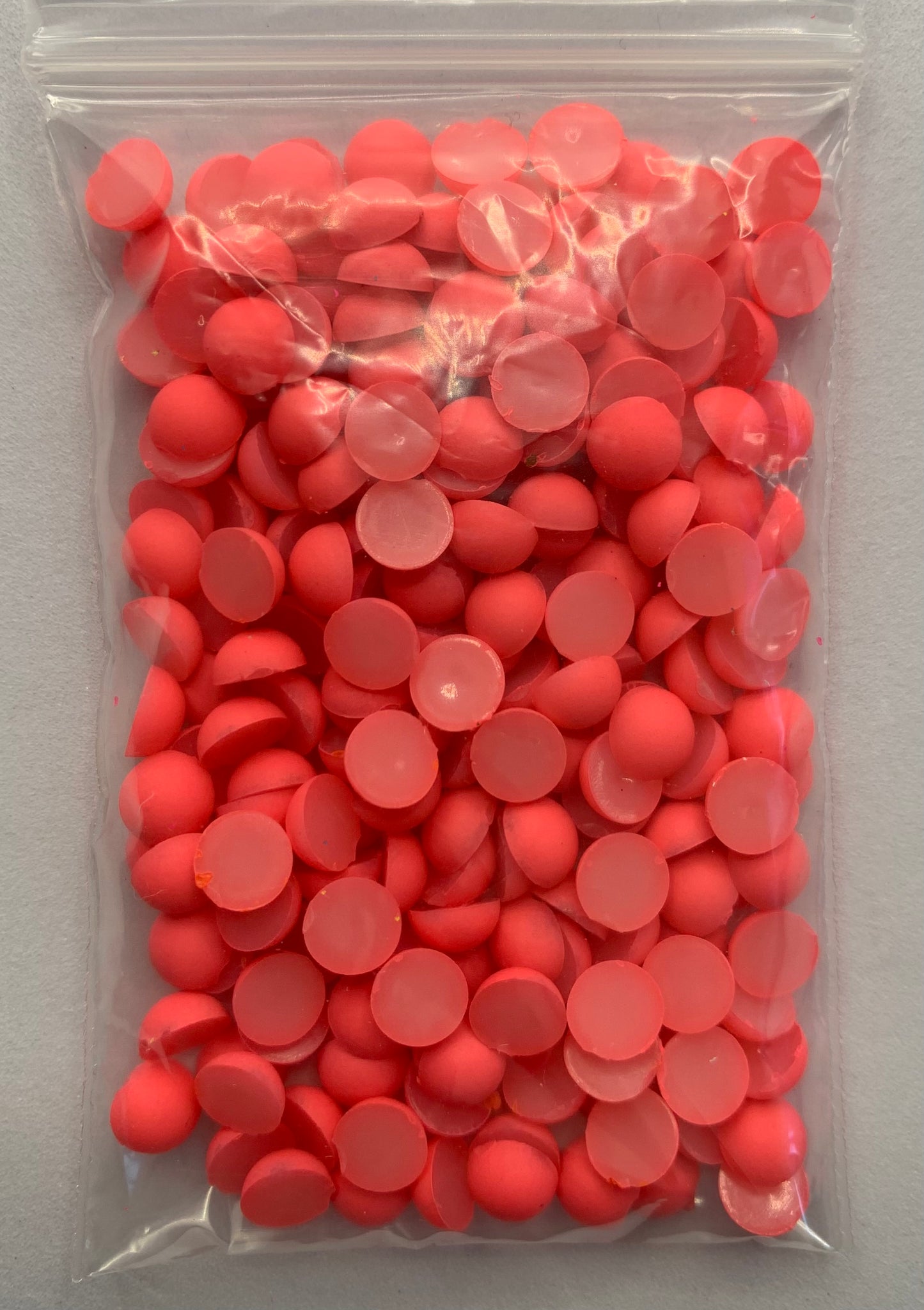 Matt Neon Coral - 1/2 Pearls