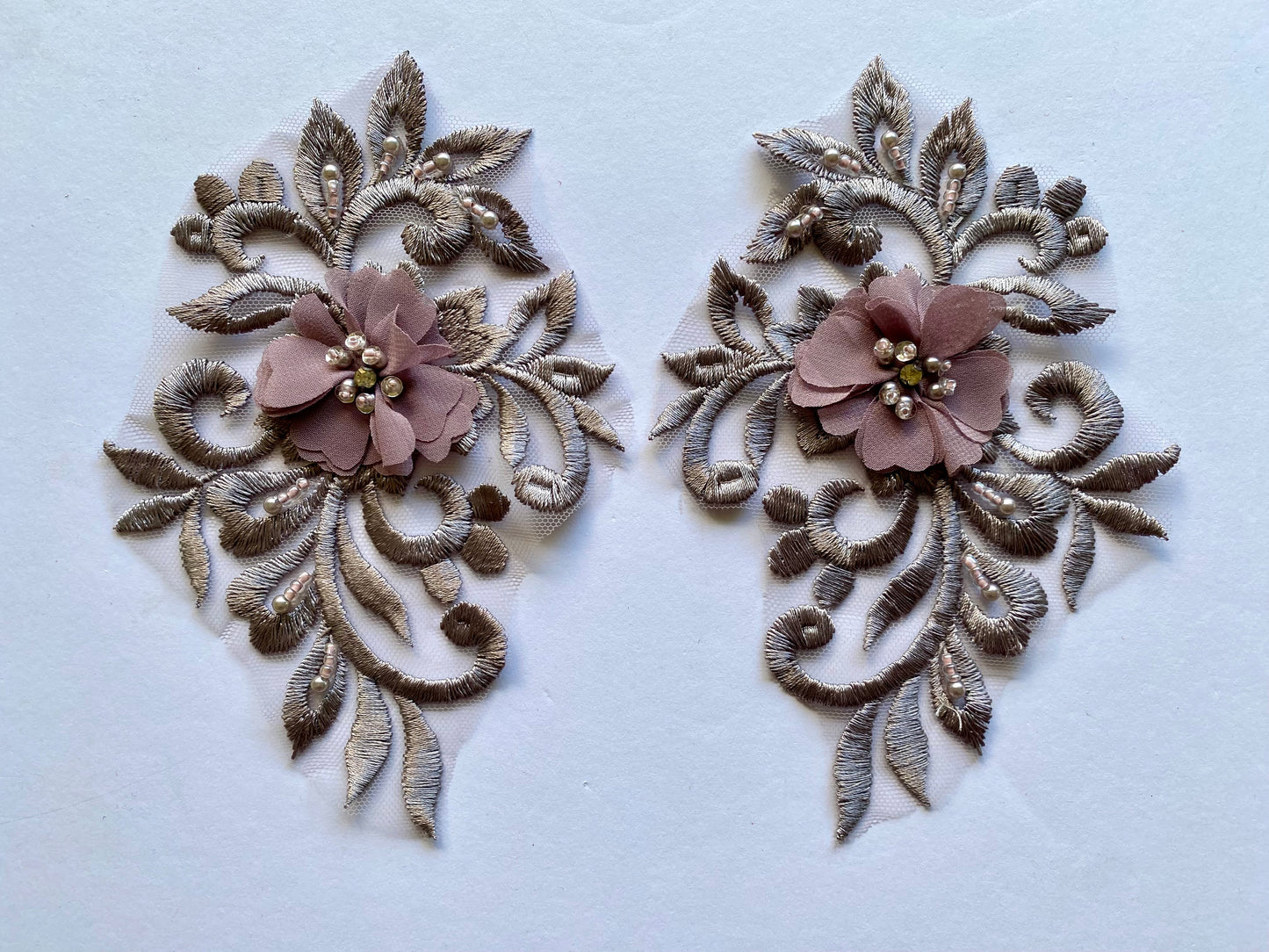 Dusky Coffee Applique #1 - 3D#101