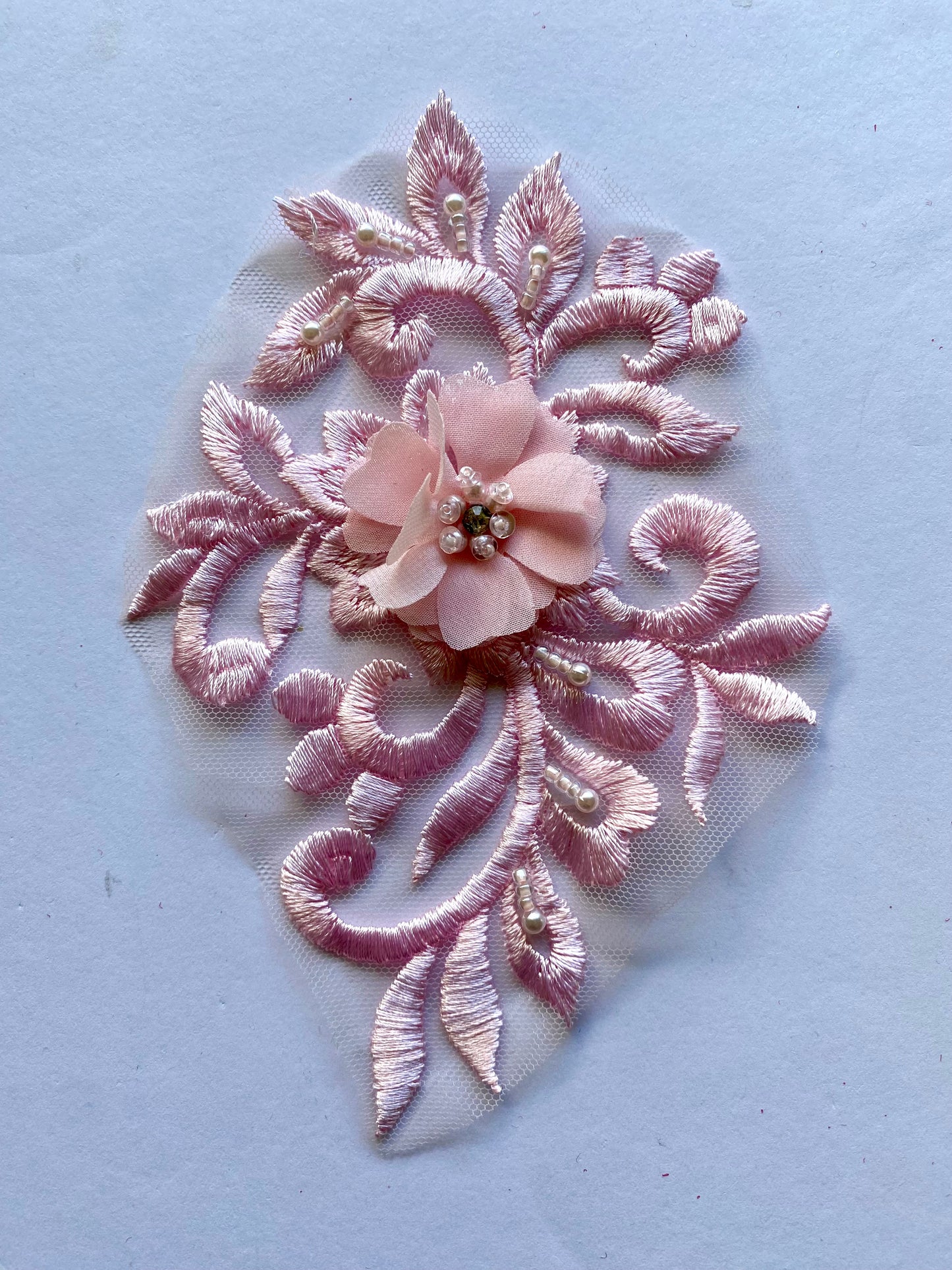 Pale Pink Applique #5 - 3D#106