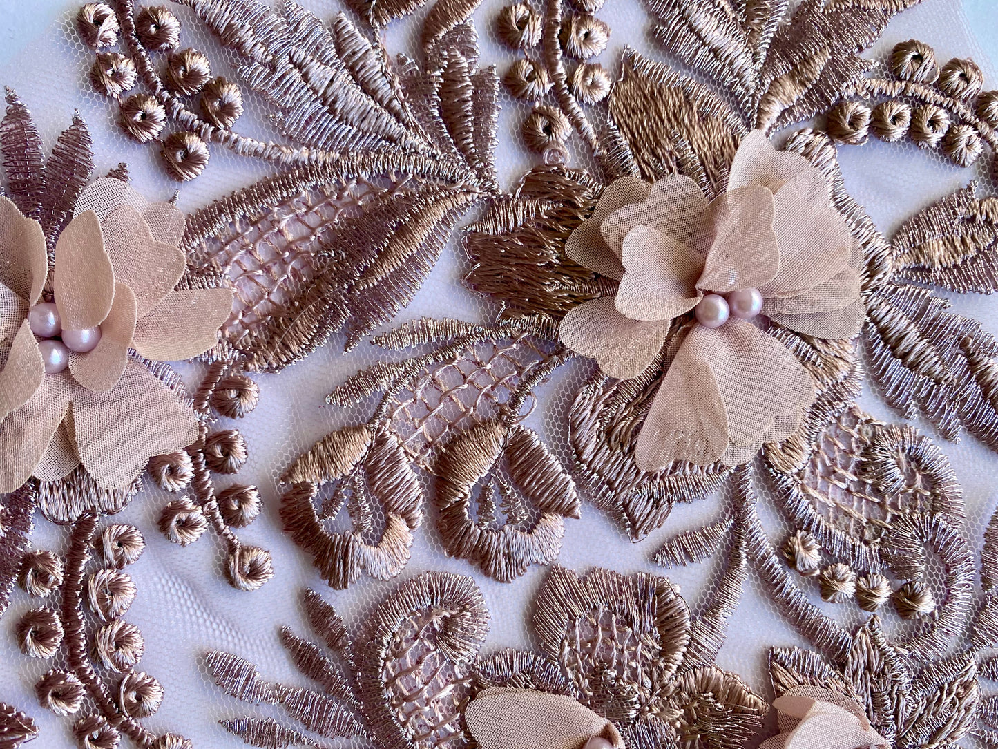 Dusky Pink Applique #7 - 3D#108