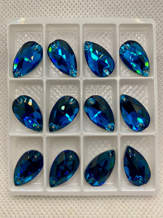 K9 Blue Zircon Teardrop