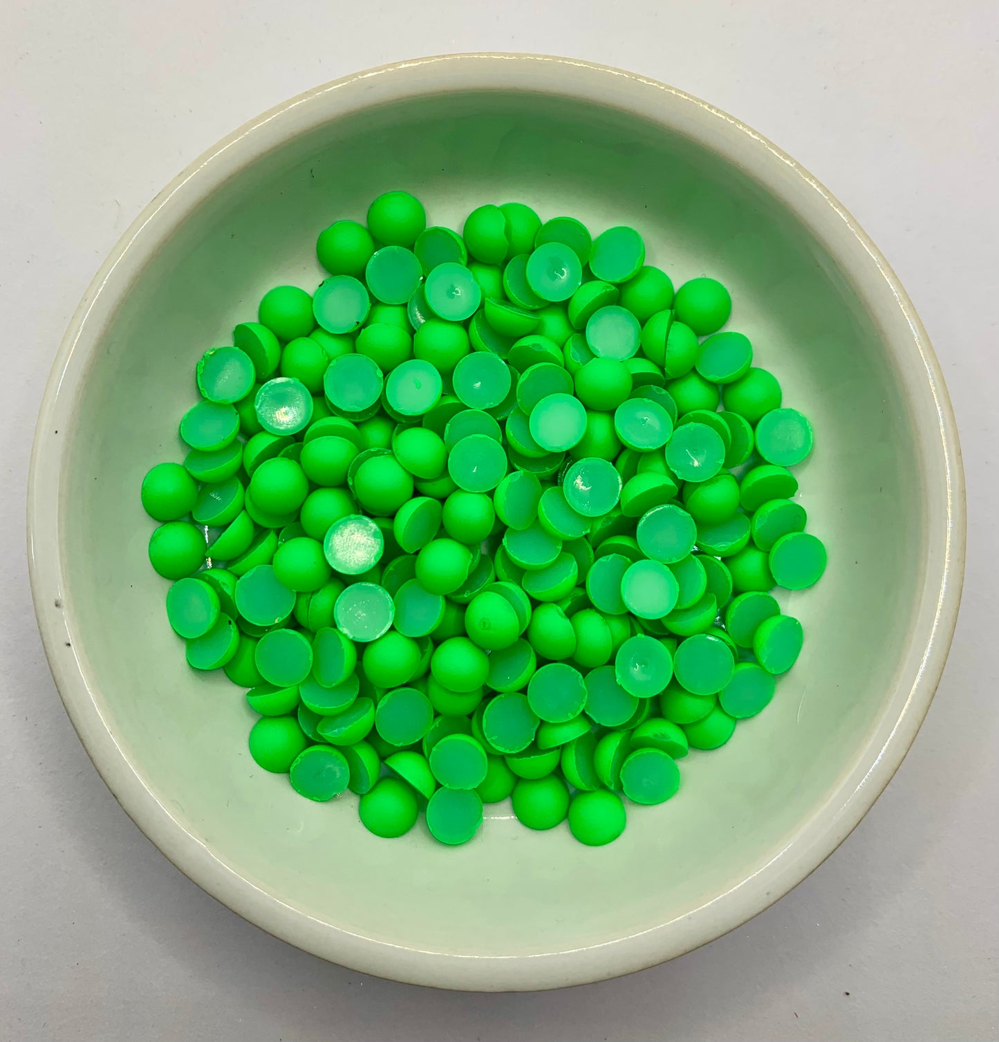 Neon Green Apple- 1/2 Pearls